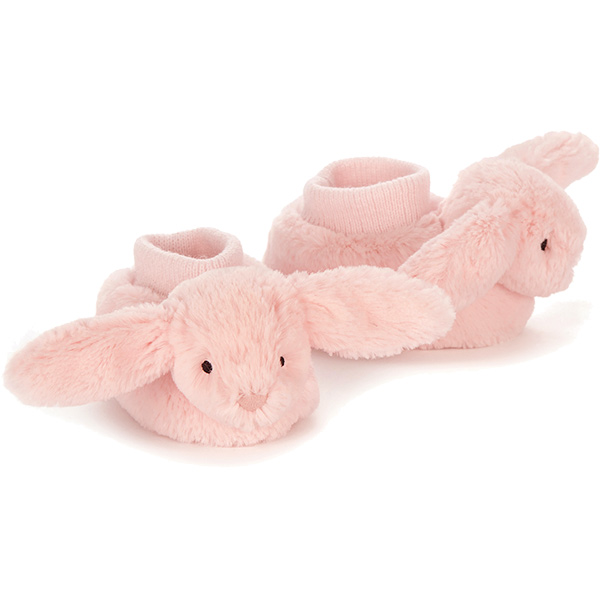 Bashful Pink Bunny Booties