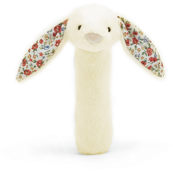 Blossom Bashful Cream Bunny Squeaker Toy