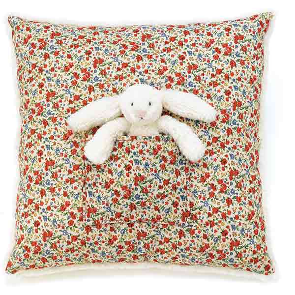 Blossom Bashful Cream Bunny Cushion