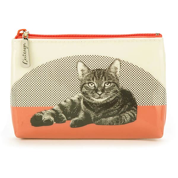 Etching Cat Make-Up Pouch
