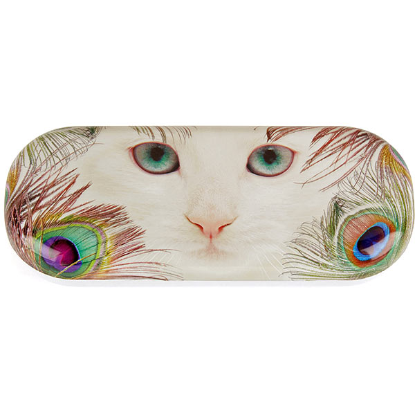 Feather Cat Glasses Case