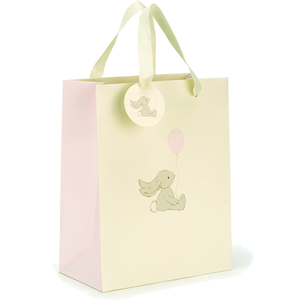 Bashful Pink Bunny Gift Bag