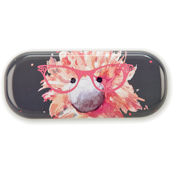 Glad to be Me Ostrich Navy Glasses Case