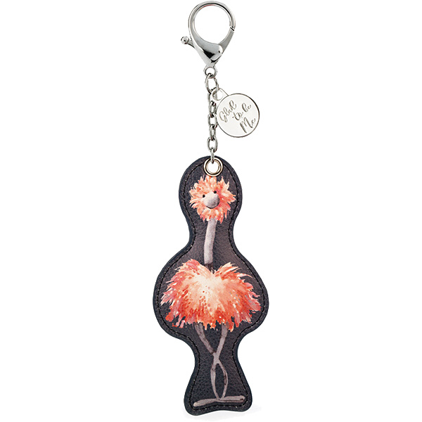 Glad to be Me Ostrich Keyring