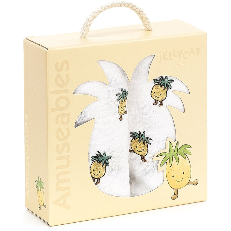 Amuseables Pineapple Muslin Cloths